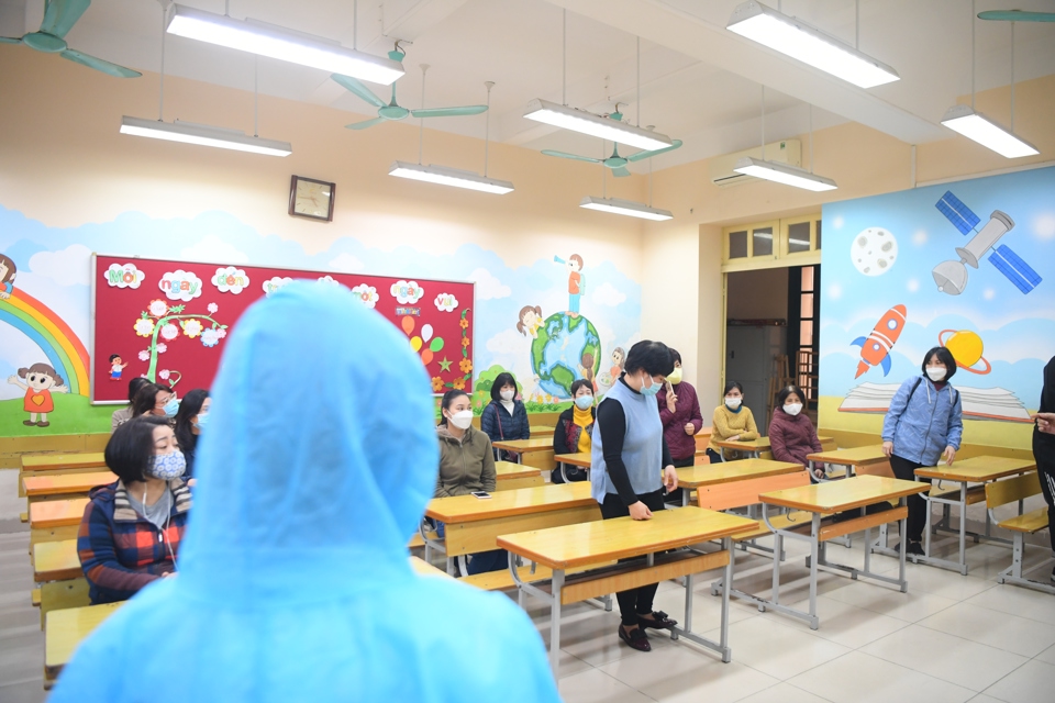 Quận Hoàn Kiếm: Diễn tập, chuẩn bị đón học sinh tiểu học đến trường - Ảnh 2