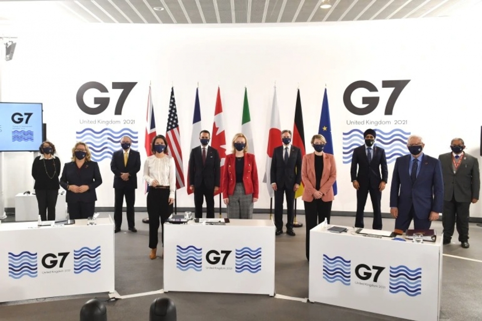 C&aacute;c nước G7 mới ra tuy&ecirc;n bố chung về căng thẳng Ukraine-Nga. Ảnh: Getty
