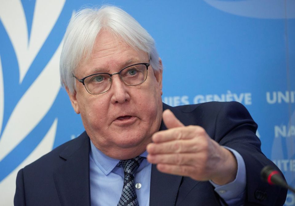 &Ocirc;ng Martin Griffiths -Ph&oacute; Tổng thư k&yacute; Li&ecirc;n hợp quốc. Ảnh: CNN