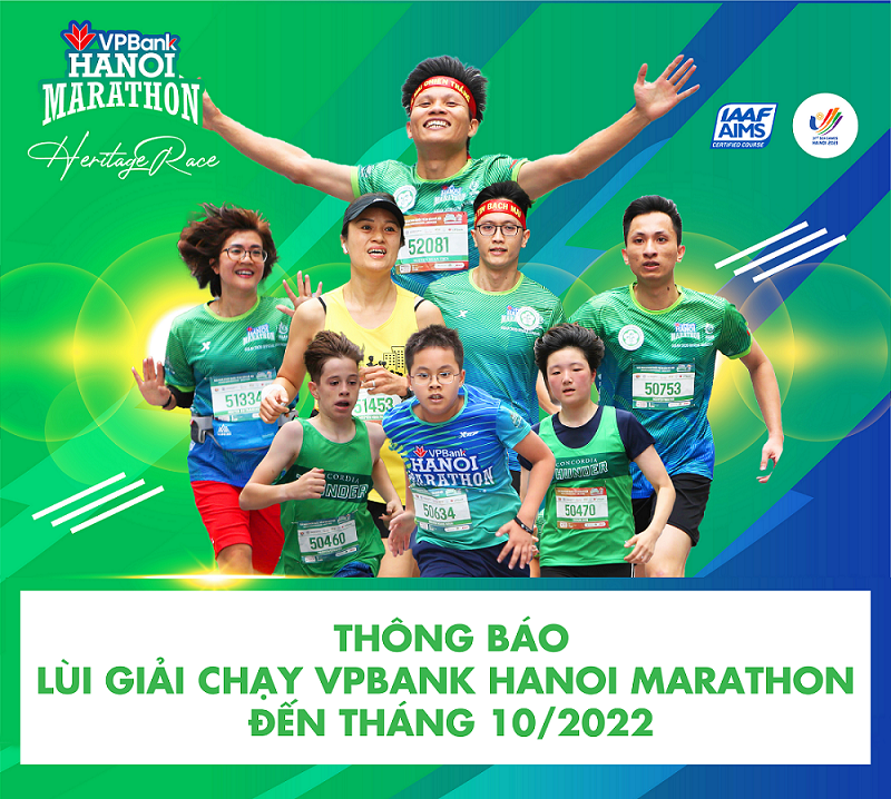 Lùi giải chạy VPBank Hanoi Marathon sang tháng 10/2022 - Ảnh 1