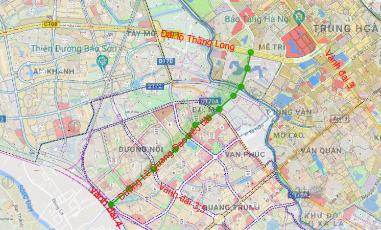 Đường L&ecirc; Quang Đạo k&eacute;o d&agrave;i gi&uacute;p giảm tải cho tuyến đường Tố Hữu, Nguyễn Tr&atilde;i v&agrave; khu vực Cầu Đ&ocirc;i