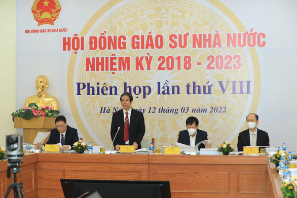 Phiên họp lần thứ VIII của Hội đồng Giáo sư Nhà nước, nhiệm kỳ 2018-2023 (Ảnh: N.H)