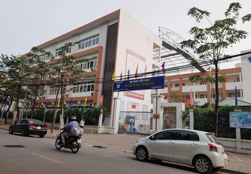 Trường Tiểu học Ngô Thì Nhậm, quận Hai Bà Trưng được xây dựng trên một phần đất di dời của Nhà máy dệt kim Đông Xuân (67 Ngô Thì Nhậm). Ảnh Lê Vũ