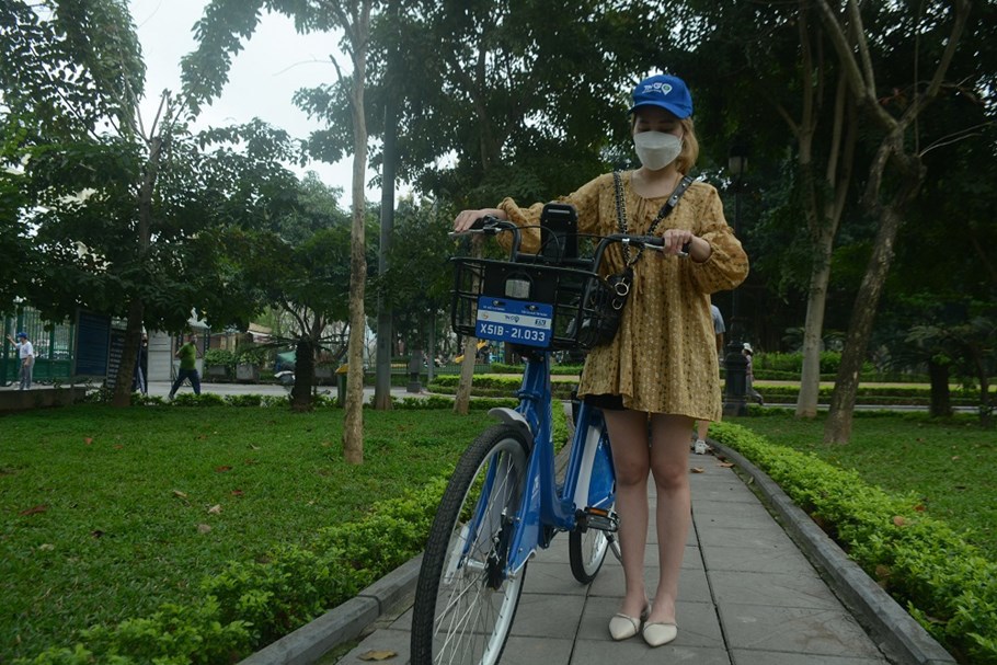 Ngắm mẫu xe đạp công cộng sắp được triển khai ở Hà Nội - Ảnh 2
