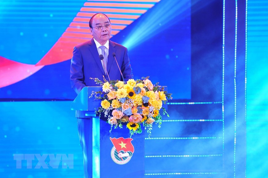 Chủ tịch nước Nguyễn Xu&acirc;n Ph&uacute;c ph&aacute;t biểu tại buổi lễ. (Ảnh: Minh Đức/TTXVN)