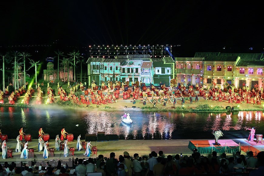 Lễ khai mạc Năm Du lịch quốc gia 2022 với chủ đề Quảng Nam-Điểm đến du lịch xanh được tổ chức tại đảo K&yacute; ức Hội An, th&agrave;nh phố Hội An (Quảng Nam). (Ảnh: Dương Giang/TTXVN) &nbsp;