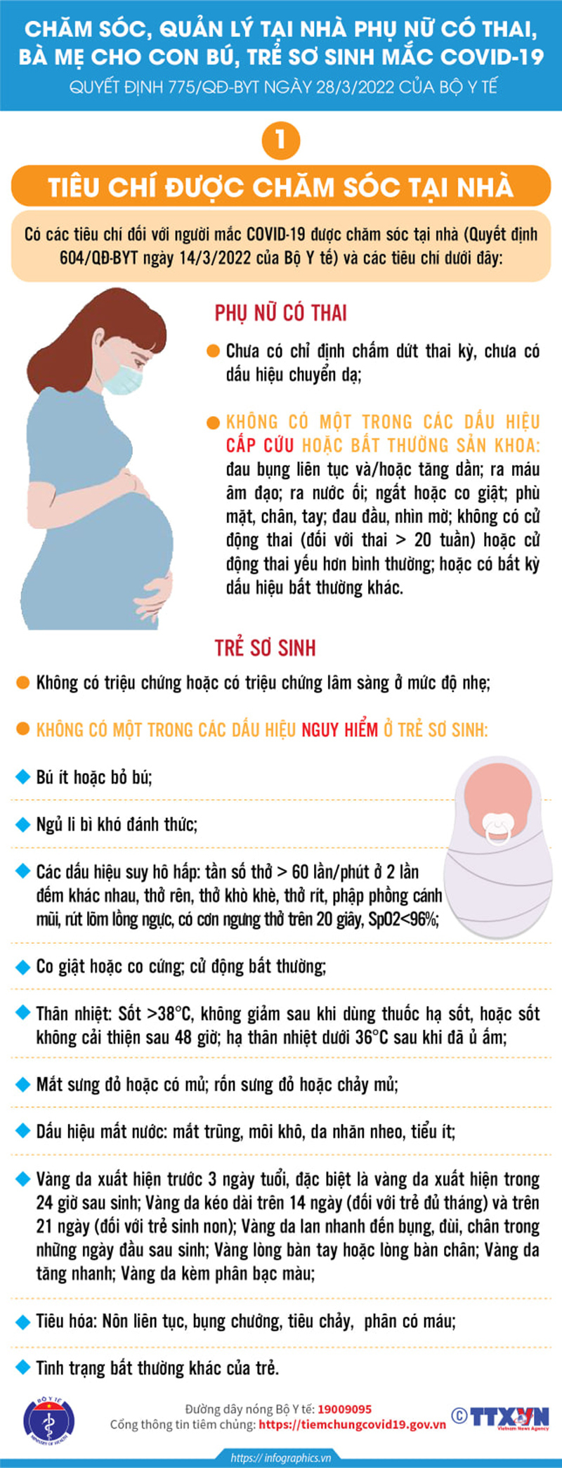 Cách chăm sóc phụ nữ có thai, trẻ sơ sinh F0 tại nhà - Ảnh 1