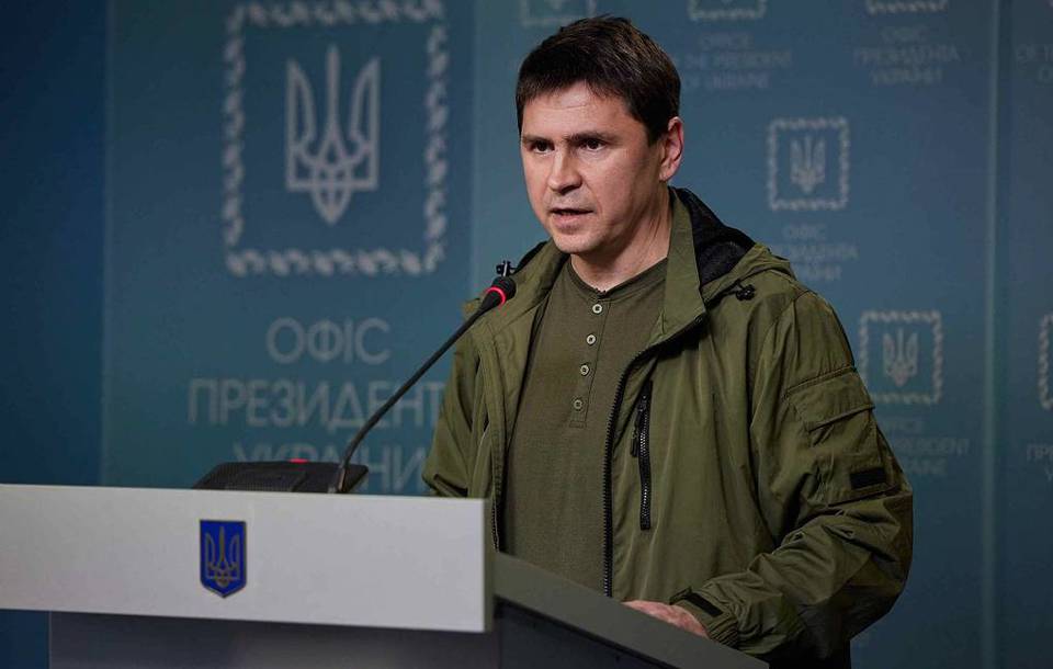 &Ocirc;ng Mikhail Podoliak, cố vấn của Tổng thống Ukraine Volodymyr Zelensky. Ảnh: Tass