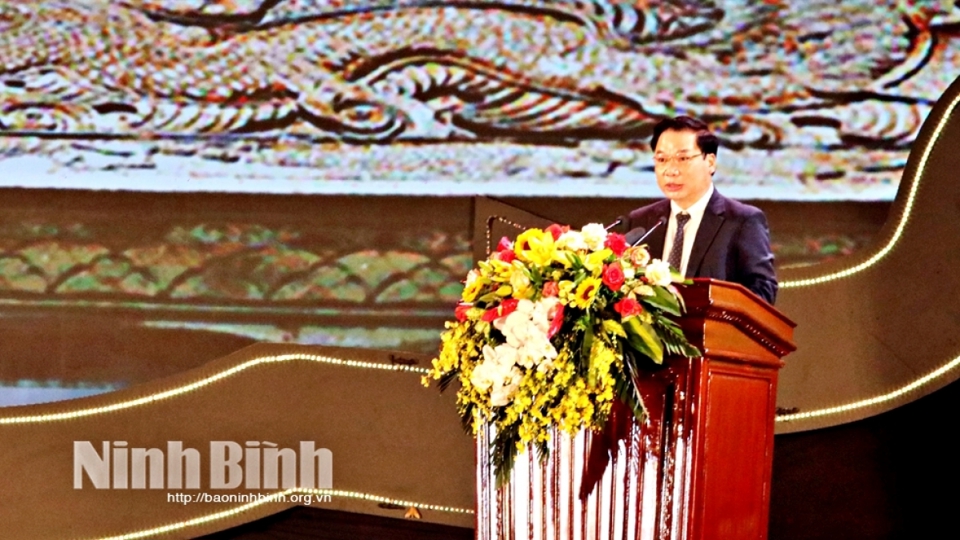 Ninh Bình khai mạc Lễ hội Hoa Lư năm 2022 - Ảnh 1