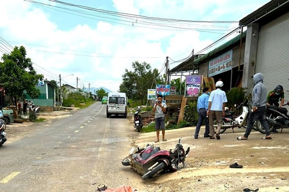 &nbsp;Hiện trường vụ tai nạn.