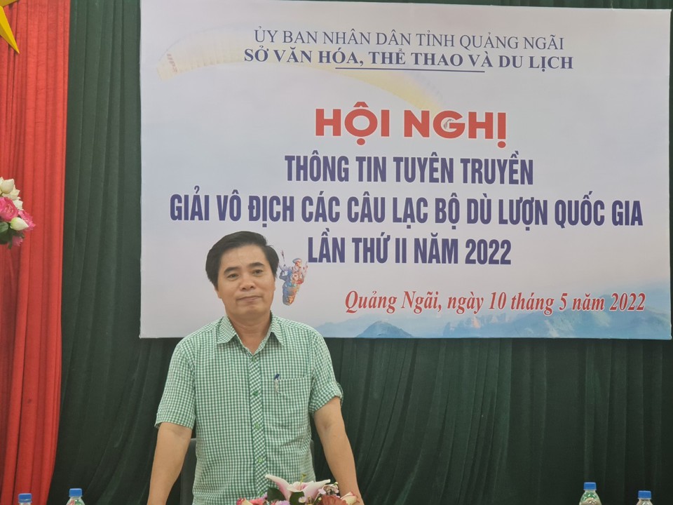 &Ocirc;ng Nguyễn Tiến Dũng - Gi&aacute;m đốc Sở Văn h&oacute;a - Thể thao v&agrave; Du lịch Quảng Ng&atilde;i.