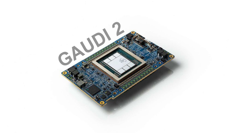 Hình ảnh bộ vi xử lý GAUDI 2 tại sự kiện Intel Vision 2022.