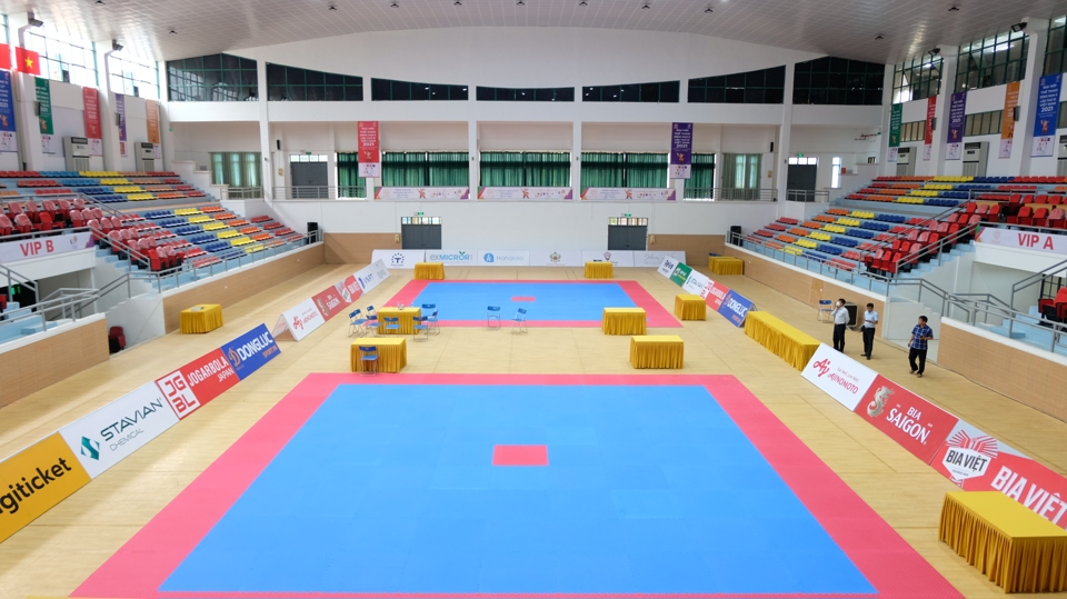 M&ocirc;n Vovinam tại SEA Games 31 sẽ được tổ chức tại nh&agrave; thi đấu huyện S&oacute;c Sơn. Đ&acirc;y từng l&agrave; địa điểm tổ chức nhiều m&ocirc;n thể thao tại c&aacute;c sự kiện lớn của H&agrave; Nội.