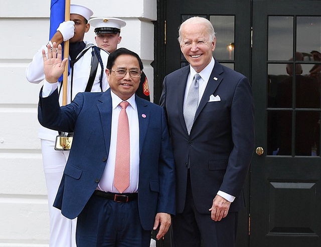 Thủ tướng Phạm Minh Ch&iacute;nh v&agrave; Tổng thống Hoa Kỳ Joe Biden - Ảnh: VGP