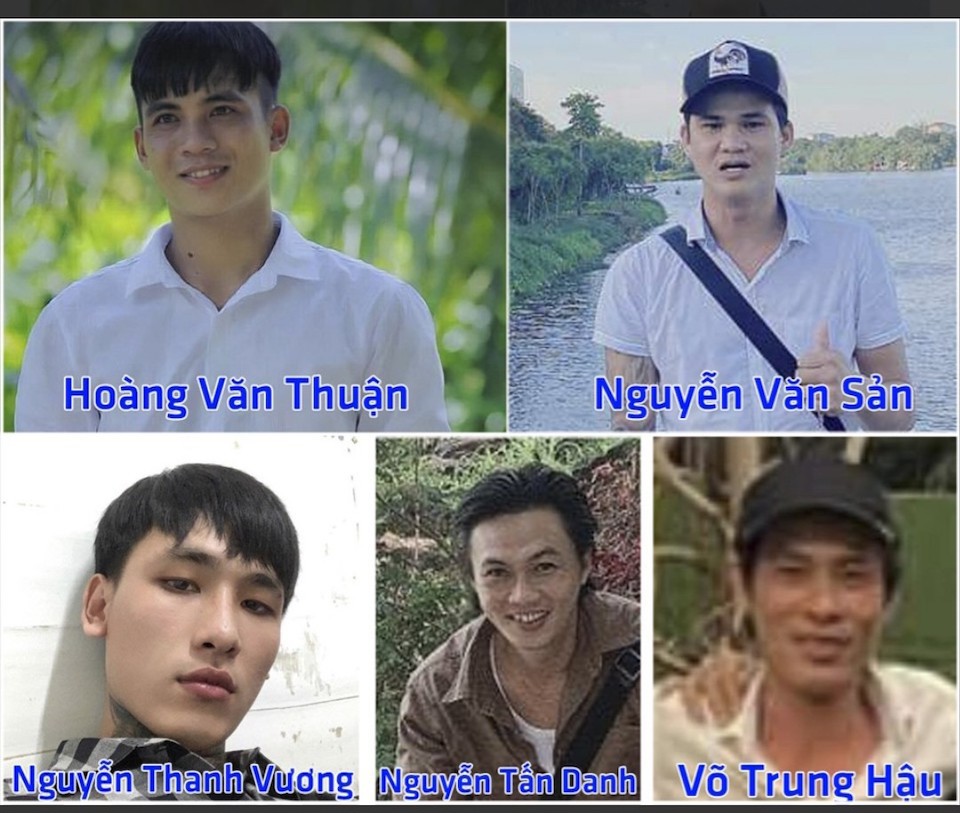 5 đối tượng li&ecirc;n quan đến vụ giết người tại TX La Gi, tỉnh B&igrave;nh Thuận