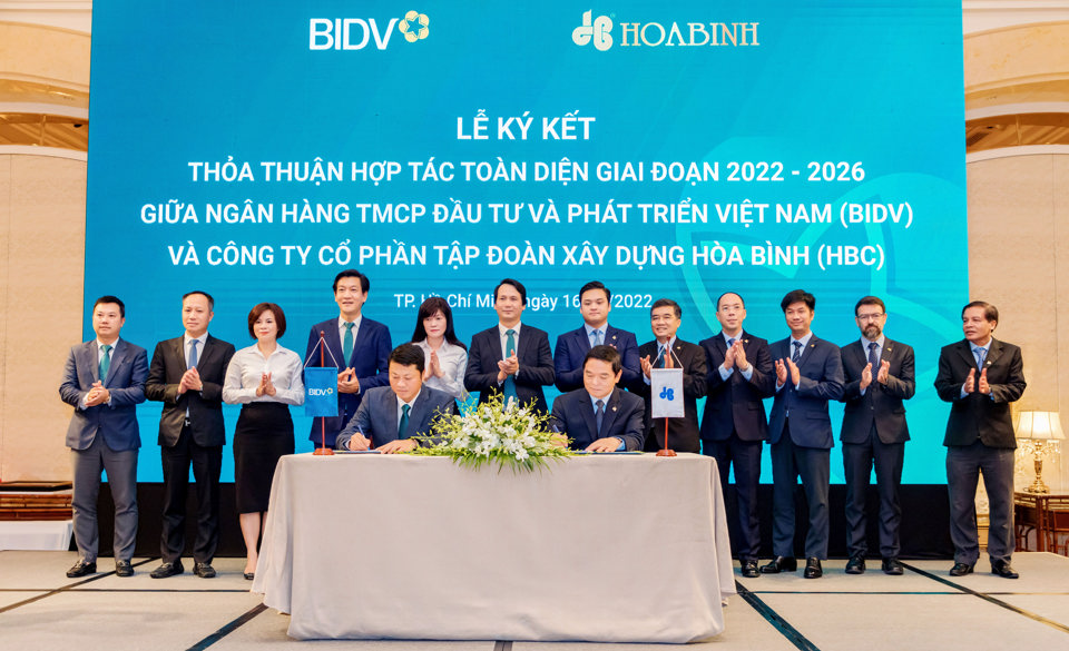 Tập đoàn Hòa Bình và BIDV hợp tác toàn diện giai đoạn 2022 - 2026 - Ảnh 1