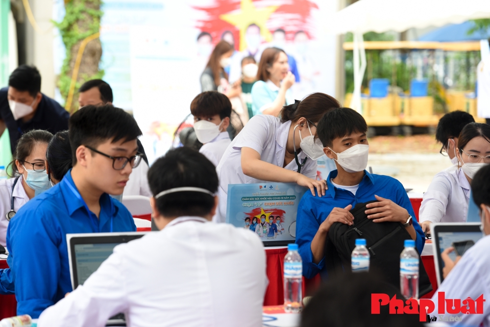 Hà Nội khám sức khoẻ miễn phí cho hơn 3000 tình nguyện viên SEA Games 31 - Ảnh 6