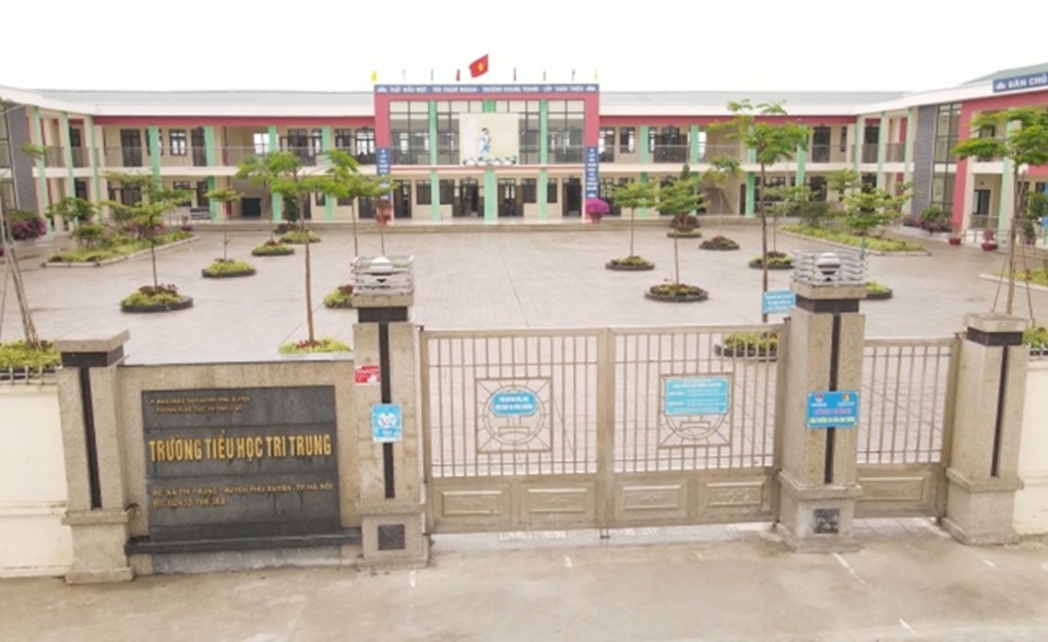 Trường Tiều học Tri Trung được đầu tư x&acirc;y dựng mới khang trang