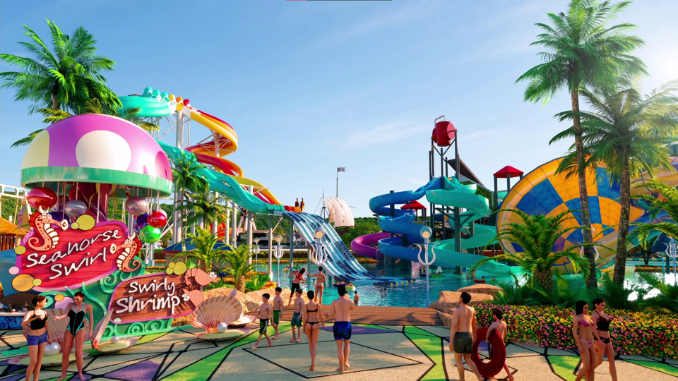 Dự kiến vận h&agrave;nh qu&yacute; IV/2022, Florida Water Park hứa hẹn mang đến những sắc m&agrave;u mới lạ cho NovaWorld Phan Thiet