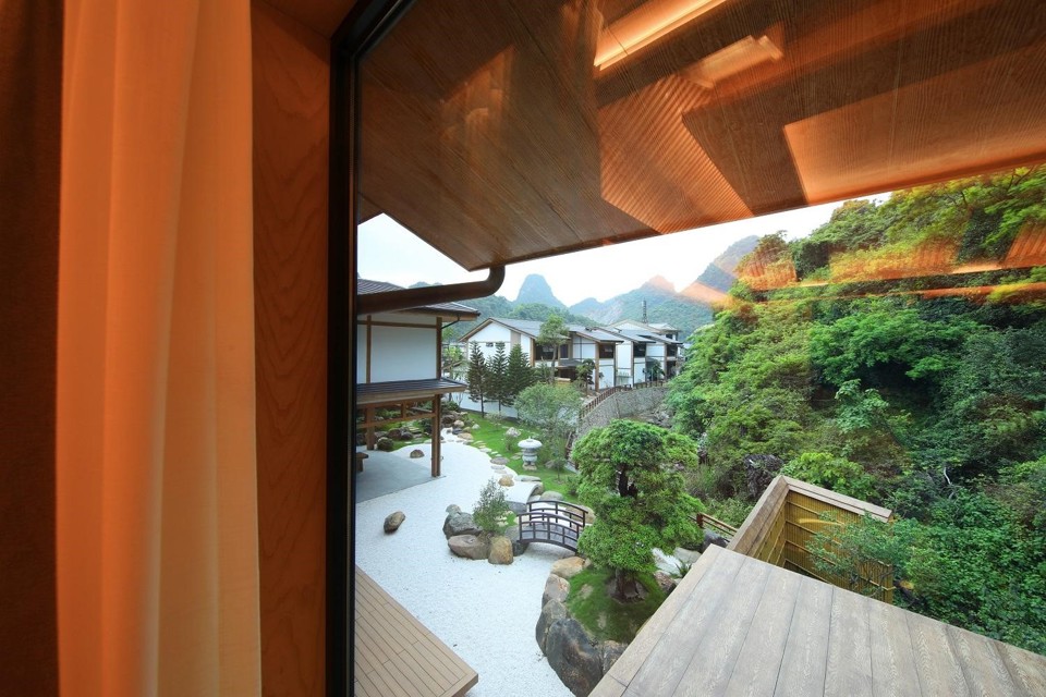 Kh&ocirc;ng gian vườn Nhật được thiết kế theo triết l&yacute; Wabi Sabi
