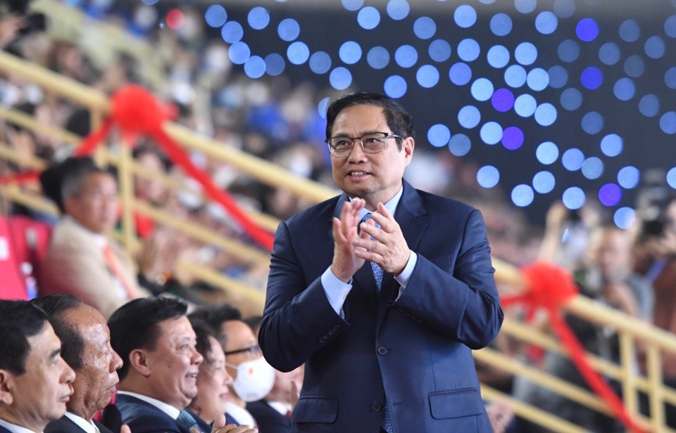 Thủ tướng Phạm Minh Ch&iacute;nh tham dự Lễ bế mạc SEA Games 31.