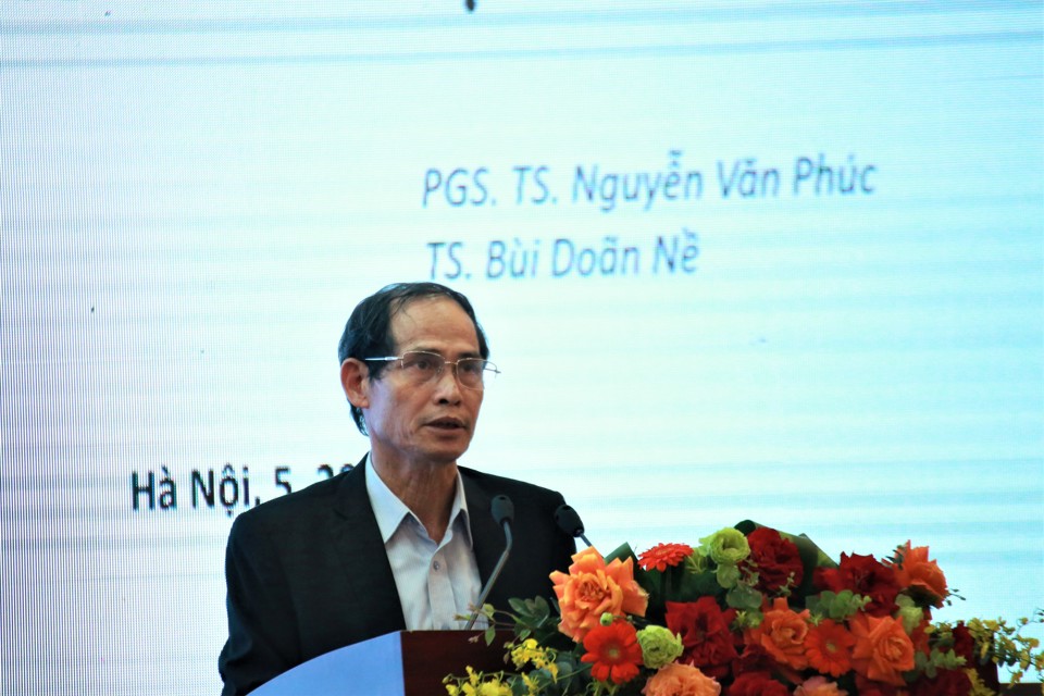 Ph&oacute; Chủ tịch Hiệp hội H&agrave;ng kh&ocirc;ng Việt Nam B&ugrave;i Do&atilde;n Nề ph&aacute;t biểu tại hội thảo&nbsp;