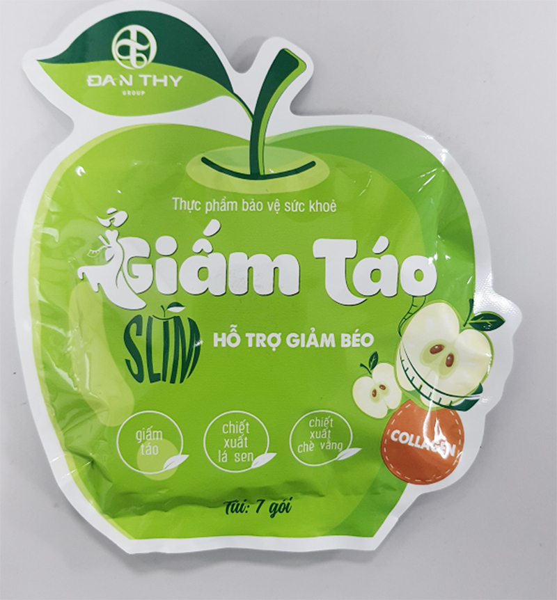 Sản phẩm Giấm t&aacute;o slim hỗ trợ giảm b&eacute;o c&oacute; chứa Sibutramine.