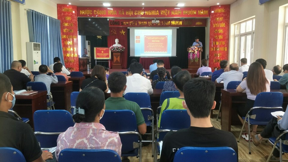 Huyện Thanh Trì tổ chức hội nghị tuyên truyền về Luật Phòng, chống ma túy năm 2021. Ảnh: Trần Oanh