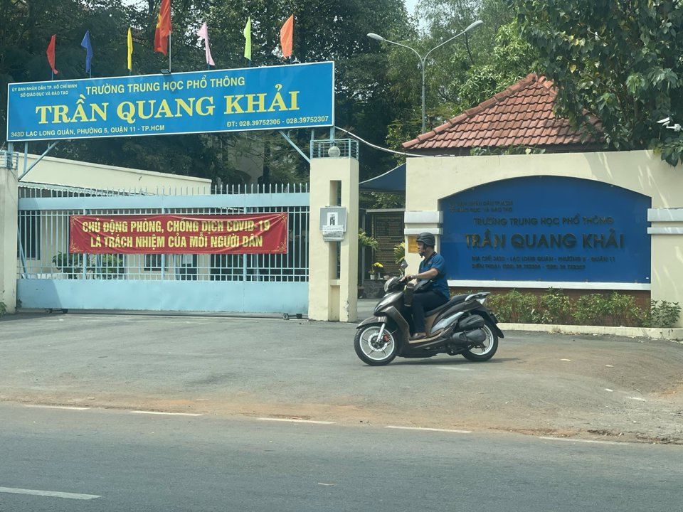 Trường THPT Trần Quang Khải, quận 11 (TP Hồ Ch&iacute; Minh).&nbsp;