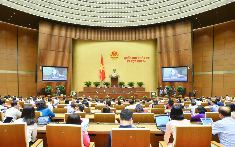 Bộ trưởng Sở Tài chủ yếu Hồ Đức Phớc tuyên bố giải trình một trong những nội dung đại biểu Quốc hội nêu. Ảnh: Quochoi.vn