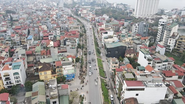 C&ocirc;ng tr&igrave;nh nhằm khắc phục t&igrave;nh trạng &ugrave;n tắc giao th&ocirc;ng n&uacute;t giao An Dương - đường Thanh Ni&ecirc;n.