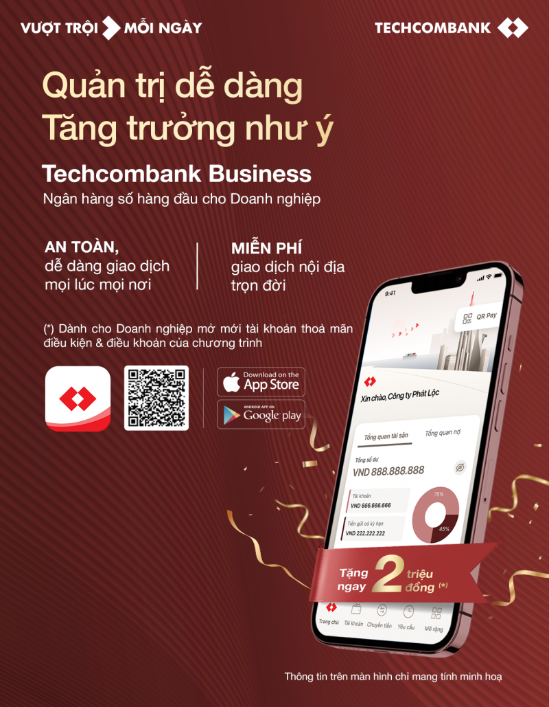 Techcombank ra mắt ứng dụng Ngân hàng số dành cho Doanh nghiệp - Ảnh 1