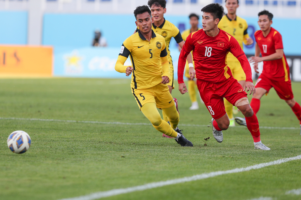 U23 Việt Nam vượt qua v&ograve;ng bảng tại VCK U23 ch&acirc;u &Aacute; 2022. Ảnh: AFC.