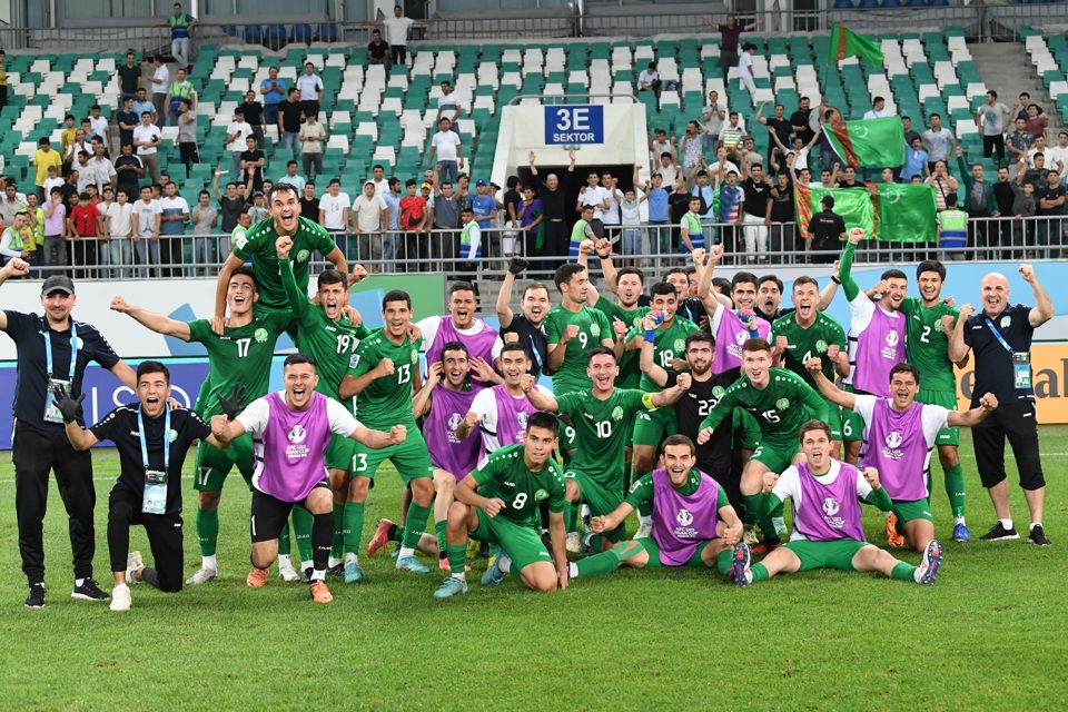 U23&nbsp;Turkmenistan đang được cho l&agrave; hiện tượng của VCK U23 ch&acirc;u &Aacute; 2022. Ảnh: AFC.