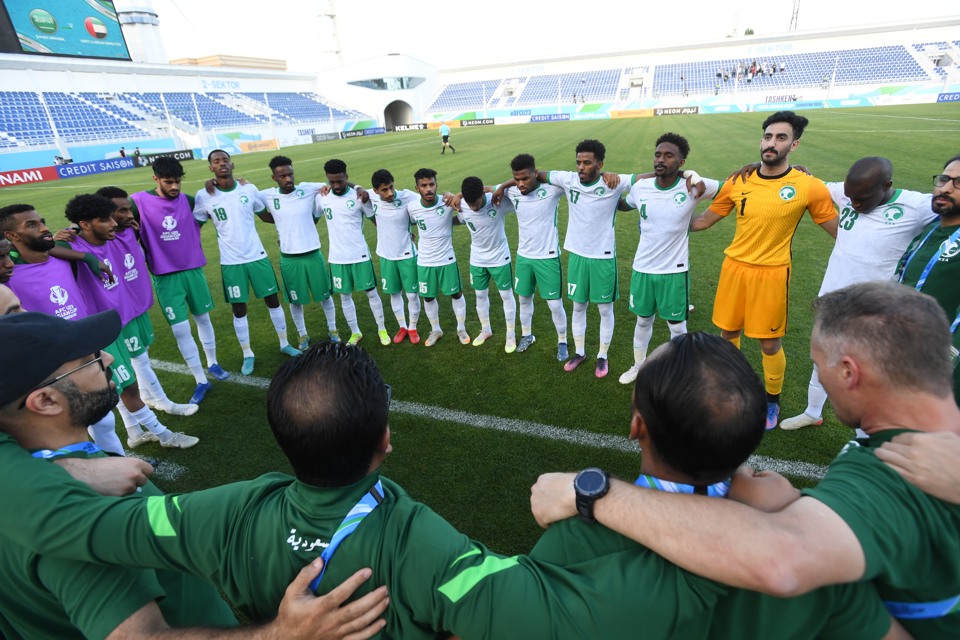 U23&nbsp;&nbsp;Saudi Arabia l&agrave; đối thủ của U23 Việt Nam tại v&ograve;ng tứ kết. Ảnh: AFC.