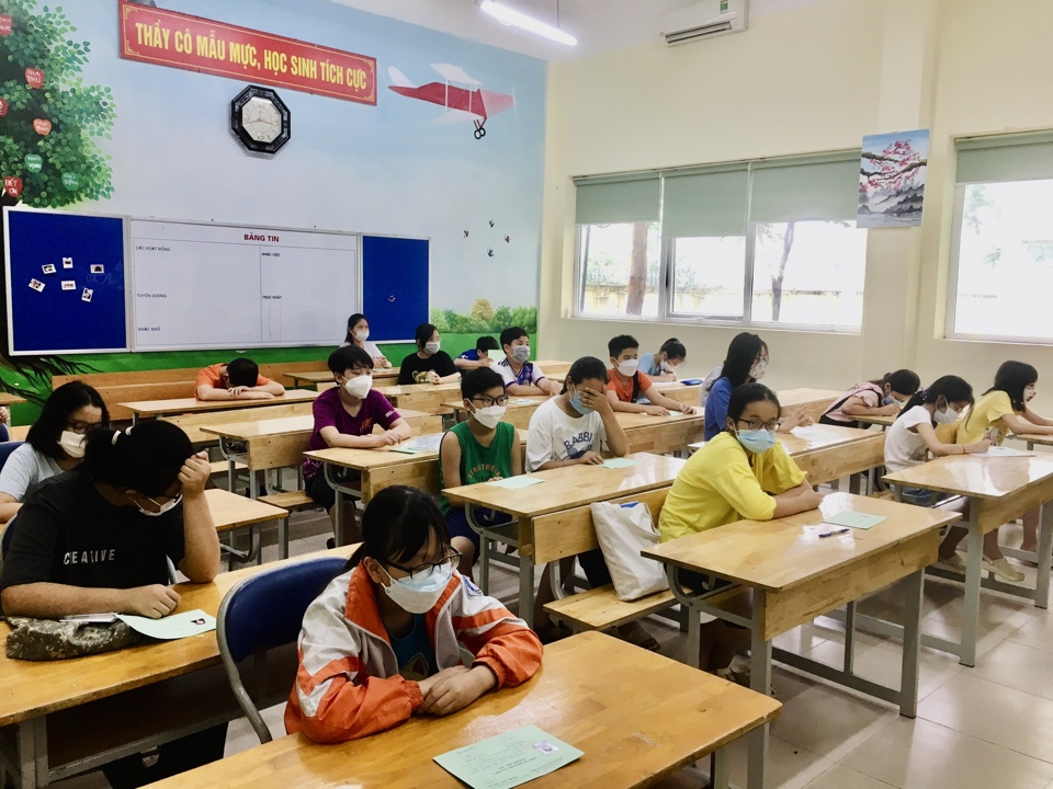 Gần 900 thí sinh tham dự kỳ thi vào lớp 6 trường THCS Nam Từ Liêm năm 2022