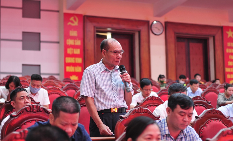 Đại biểu HĐND TP Hà Nội tiếp xúc cử tri huyện Mê Linh - Ảnh 1