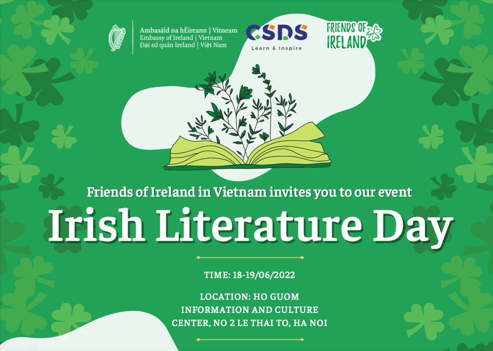 Ngày Văn học Ireland và ra mắt sách nói "Người Dublin" tại Hà Nội - Ảnh 1