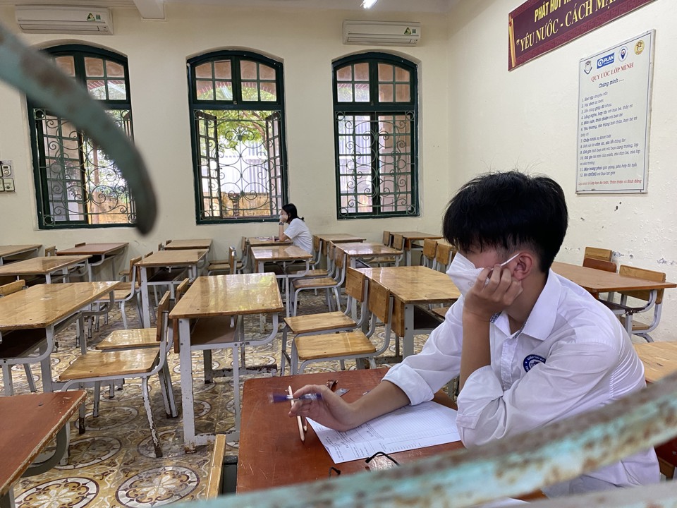 Phòng thi đặc biệt của kỳ tuyển sinh lớp 10 năm học 2022-2023 tại Hà Nội - Ảnh 8