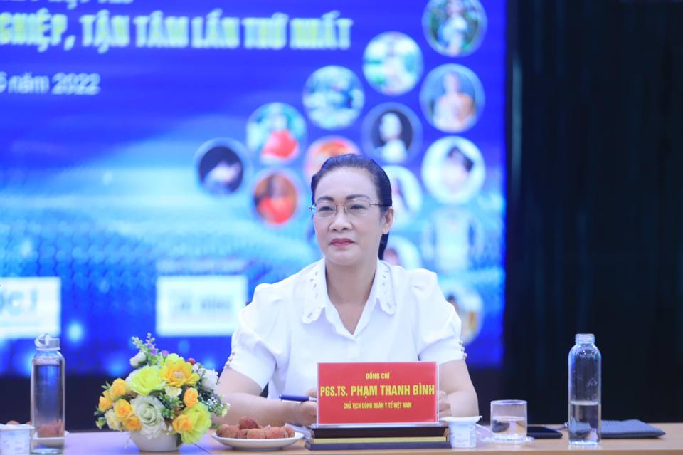 PGS.TS Phạm Thanh B&igrave;nh - Chủ tịch C&ocirc;ng đo&agrave;n Y tế Việt Nam.