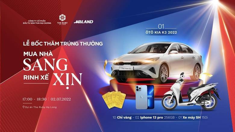 Lễ bốc thăm tr&uacute;ng thưởng &ldquo;Mua nh&agrave; sang, rinh xế xịn&rdquo; từ The Ruby Hạ Long &nbsp;