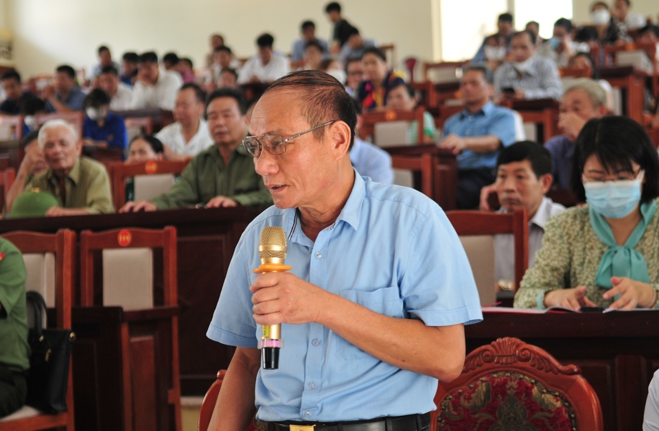 Đại biểu Quốc hội TP Hà Nội tiếp xúc cử tri huyện Mê Linh - Ảnh 1
