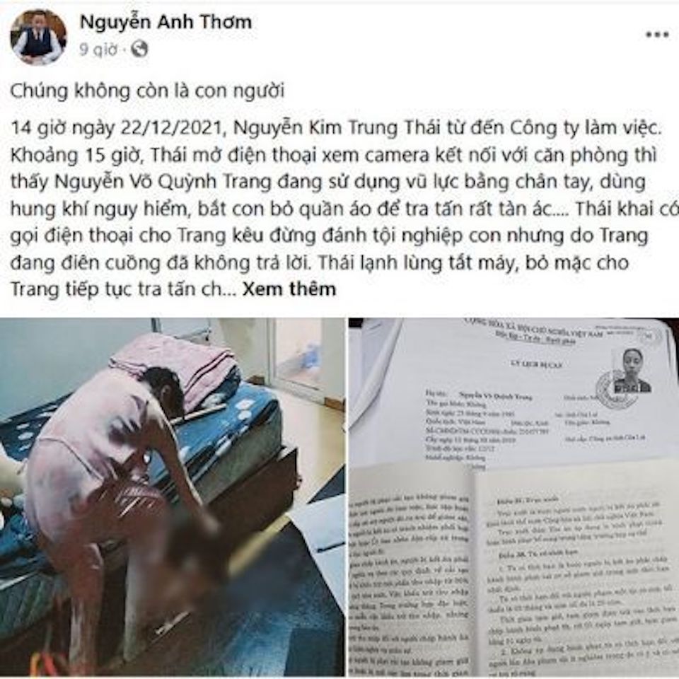 Th&ocirc;ng tin đăng tr&ecirc;n trang c&aacute; nh&acirc;n của luật sư Nguyễn Anh Thơm - Ảnh: Facebook NV