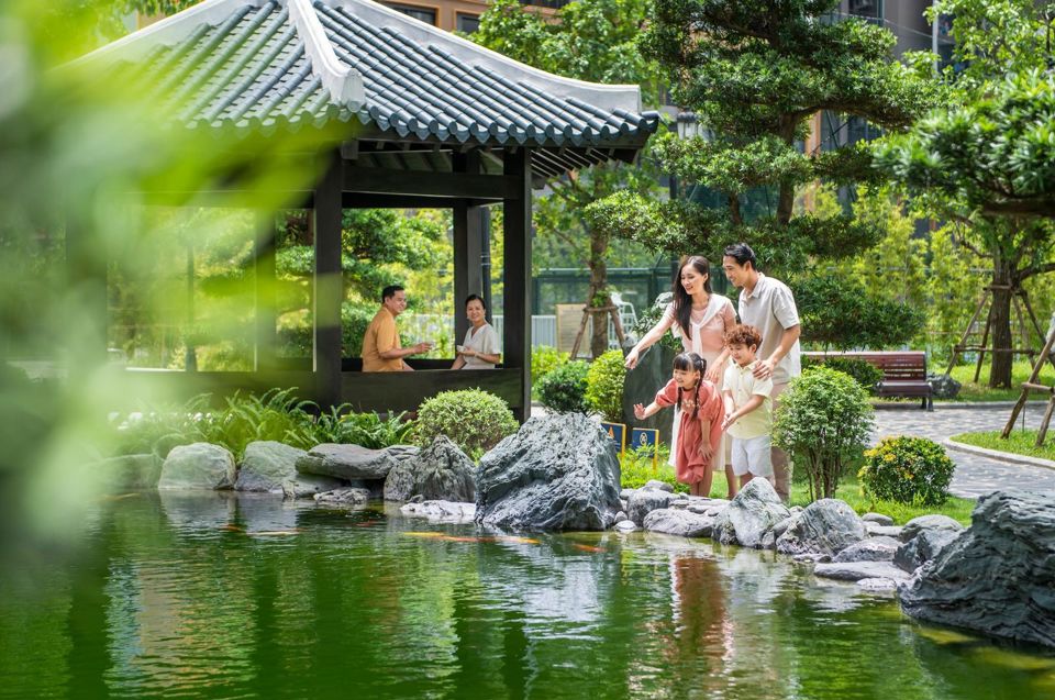 Kh&ocirc;ng gian y&ecirc;n b&igrave;nh, trong trẻo &ldquo;n&iacute;u ch&acirc;n&rdquo; nhiều cư d&acirc;n tại vườn Nhật The Zenpark