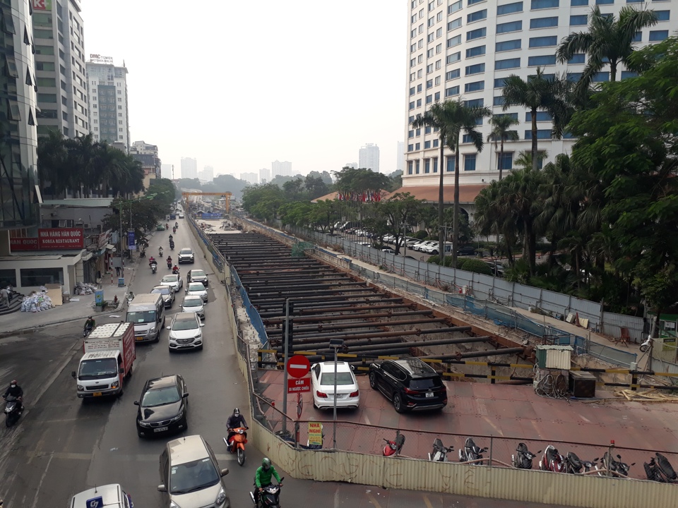 Dự án đường sắt Nhổn - ga Hà Nội gặp nhiều khó khăn cũng như chi phí bị đẩy cao, ảnh hưởng đến thời gian hoàn thành. Ảnh: Thanh Hải