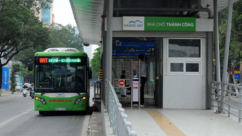 &nbsp;Hệ thống xe bu&yacute;t nhanh BRT của H&agrave; Nội.