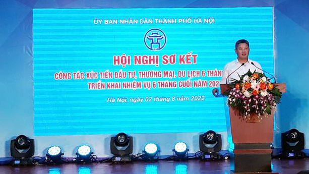 Ph&oacute; Chủ tịch UBND TP H&agrave; Nội Nguyễn Mạnh Quyền ph&aacute;t biểu chỉ đạo tại hội nghị