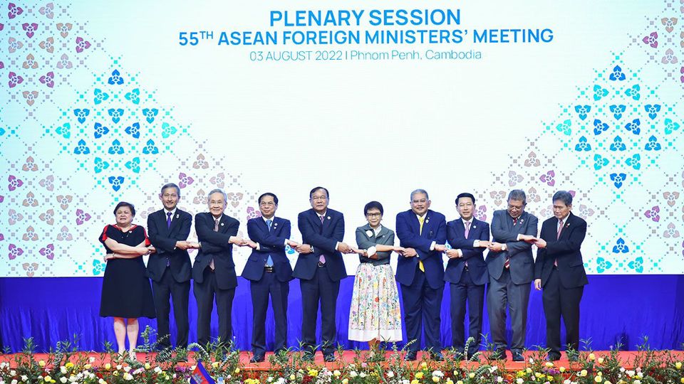 Hội nghị Bộ trưởng Ngoại giao ASEAN lần thứ 55 khai mạc tại Campuchia h&ocirc;m 3/8.&nbsp;&nbsp;
