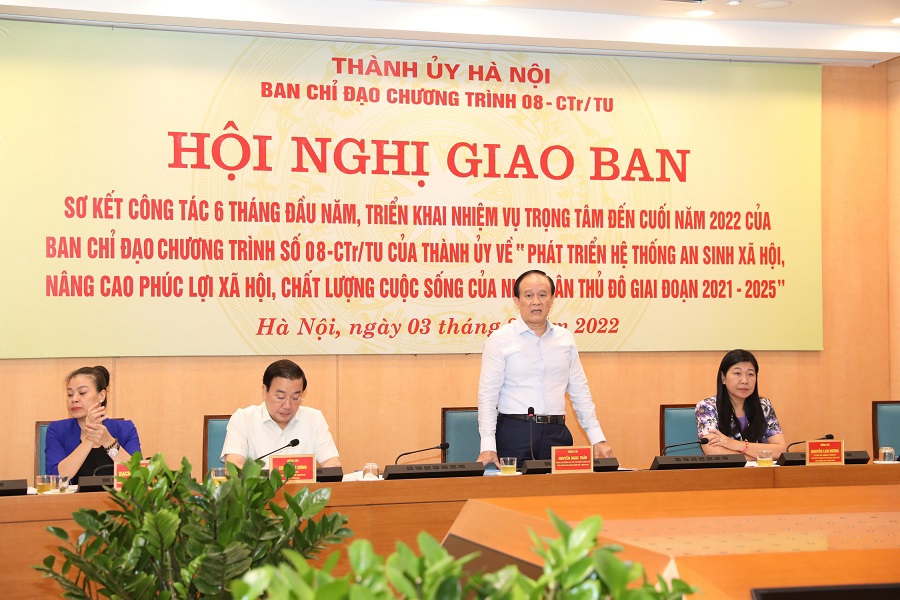 Ph&oacute; B&iacute; thư Th&agrave;nh ủy H&agrave; Nội Nguyễn Ngọc Tuấn kết luận Hội nghị