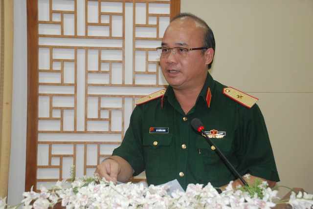 Thiếu tướng Du Trường Giang, Ph&oacute; Tư lệnh Qu&acirc;n khu 7.